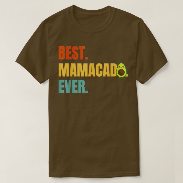 Camiseta Best Mamacado Ever Avocado Mãe 2 (Frente do Design)