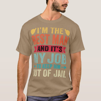 Camiseta Best Man Wedding Groomsmen Funny Bridal Bachelor P