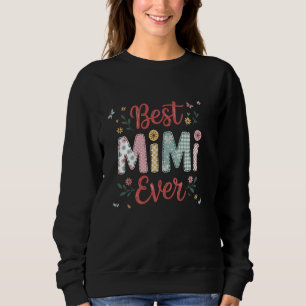 Camiseta Best Mimi Ever Girly Floral Arcos Family Love Gran