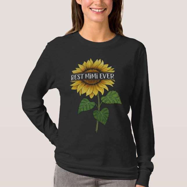 Camiseta Best MiMi Ever Sunflower (Frente)