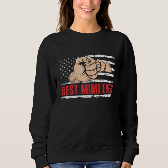Camiseta Best Mimi Ever US American Flag 4th Of July (Frente)