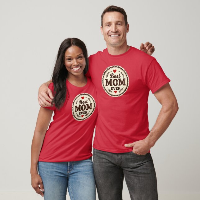Camiseta Best Mom Ever Classic Retro Design (Unissex)