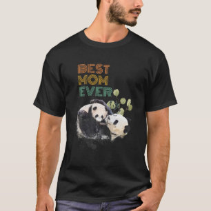 Camiseta Best Mom Ever Mama Panda Bear Cute Animal Mother's