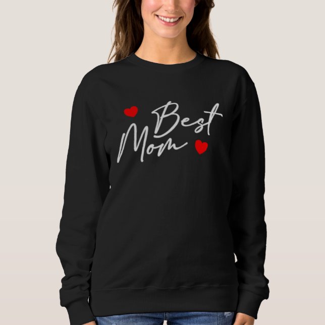 Camiseta Best Mom Women  Mama Heart Pregnant Mothers Day (Frente)