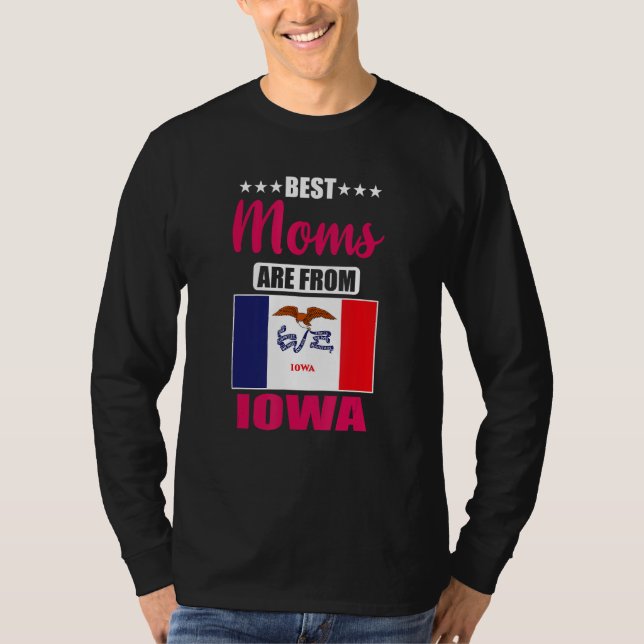 Camiseta Best Moms are from Iowa (Frente)