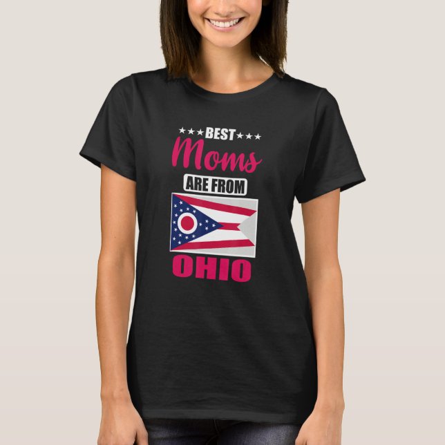 Camiseta Best Moms are from Ohio (Frente)