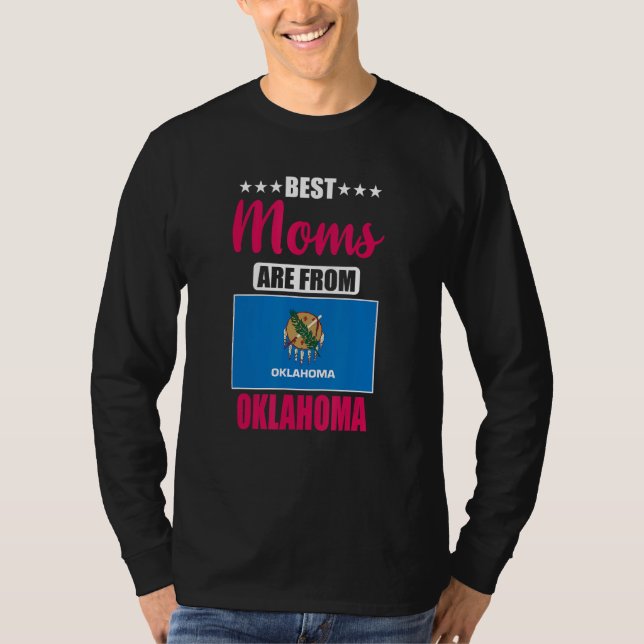 Camiseta Best Moms are from Oklahoma (Frente)