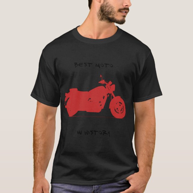 Camiseta Best Moto in History illustration in png for fans  (Frente)