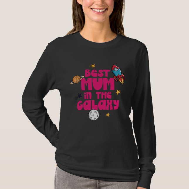 Camiseta Best mum in the galaxy (Frente)