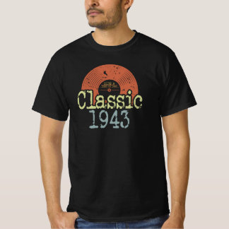 Camiseta Best Of 1943 Classic Vinyl, Nascer De Aniversário 