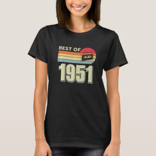 Camiseta Best Of 1951 Vintage Retro Cassette Tape 71rua Bir