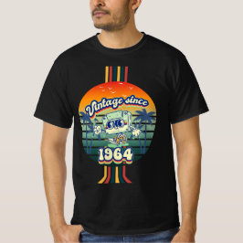 Camiseta Best of 1964 Vintage Retro 61rua Birthday