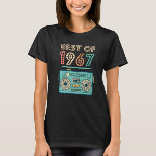 Camiseta Best Of 1967 55th Birthday Cassette Retro Vintage