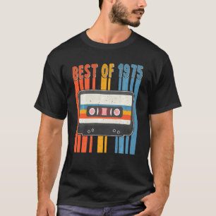 Camiseta Best Of 1975 45th Birthday Gifts Cassette Tape Vin