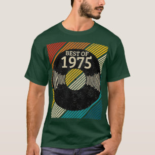 Camiseta Best Of 1975 Vintage Vinyl Record DJ 45th Gift