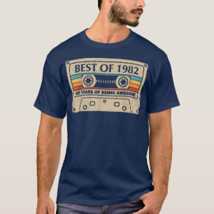 Camiseta Best of 1982 40 Years of Being Awesome Gifts 40th
