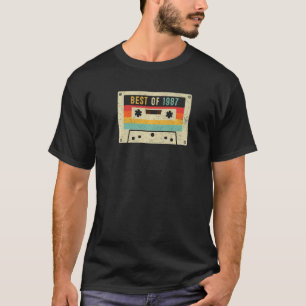 Camiseta Best of 1987 Cassette Tape Retro Vintage 36th Birt