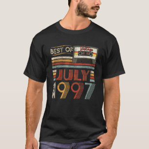 Camiseta Best Of Julho 1997 Birthday Vintage 25 Anos De Ida