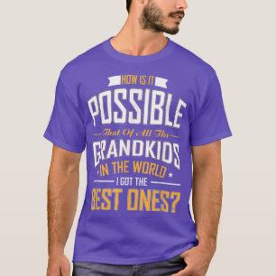Camiseta Best Ones Grandkids Grandparents Day 