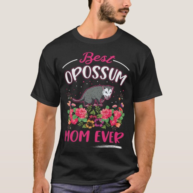 Camiseta Best Opossum Mom Ever Trash Cat Possum Opossum  1 (Frente)