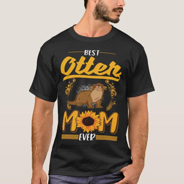 Camiseta Best Otter Mom Ever (Frente)