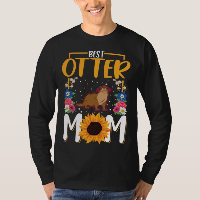 Camiseta Best Otter Mom Ever  1 (Frente)