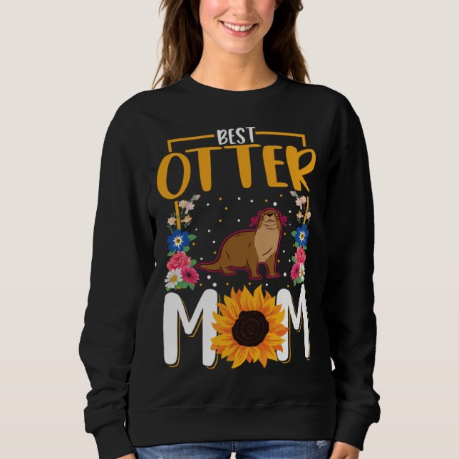Camiseta Best Otter Mom Ever  1 (Frente)