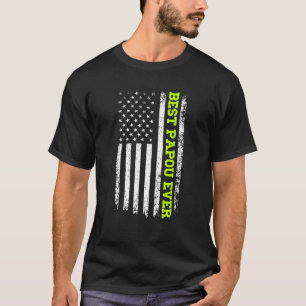 Camiseta Best Papou Ever 4 De Julho American Flag USA Patr
