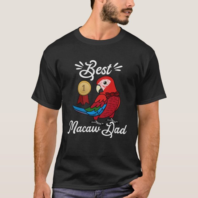Camiseta Best Parrot Dad I Green winged Macaw (Frente)