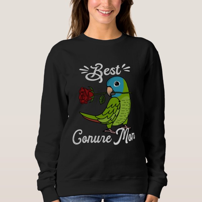 Camiseta Best Parrot Mom I Blue crowned Conure (Frente)