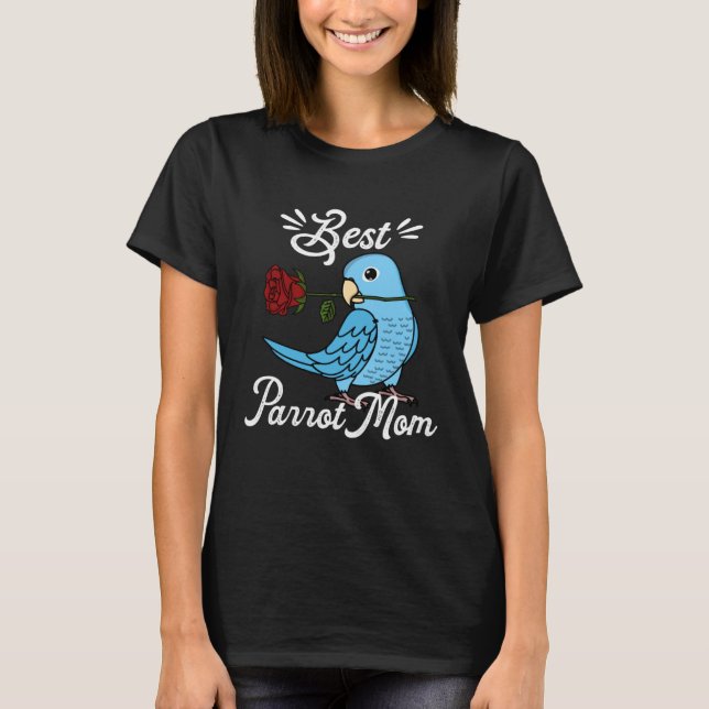 Camiseta Best Parrot Mom I Blue Parrotlet (Frente)