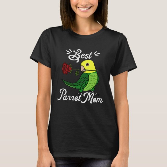 Camiseta Best Parrot Mom I Double Yellow headed Amazon (Frente)