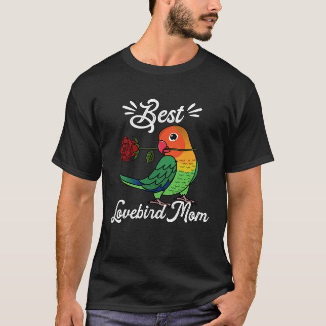 Camiseta Best Parrot Mom I Fischers Lovebird (Frente)