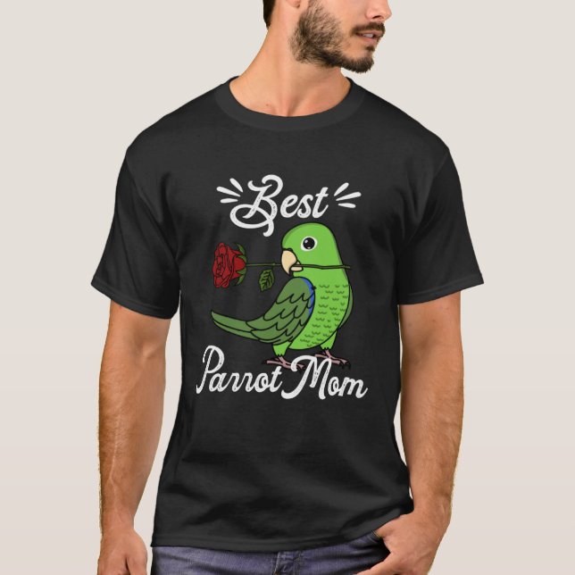 Camiseta Best Parrot Mom I Green Parrotlet (Frente)