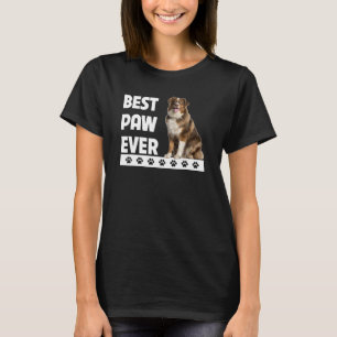 Camiseta Best Paw Ever Aussie Dog Shepherd F Australiano