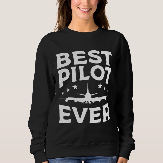 Camiseta Best Pilot Ever Aviation Aviator (Frente)