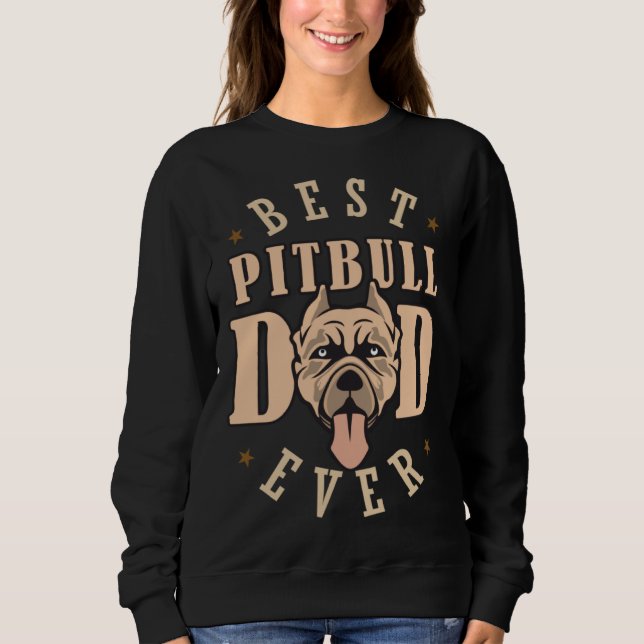 Camiseta Best Pitbull Dad Ever Designs  Pitbull Dad (Frente)
