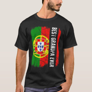 Camiseta Best Portuguese Grandpa Ever Portugal Flag Father'