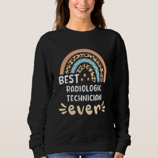 Camiseta Best Radiologic Technician Ever Leopard Rainbow Mo