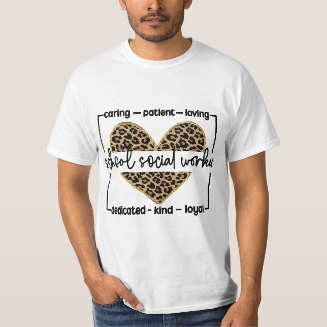 Camiseta Best School Social Worker Appreciation  (Frente)