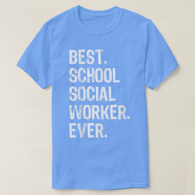 Camiseta Best School Social Worker Ever Funny Gift  Christm (Frente do Design)