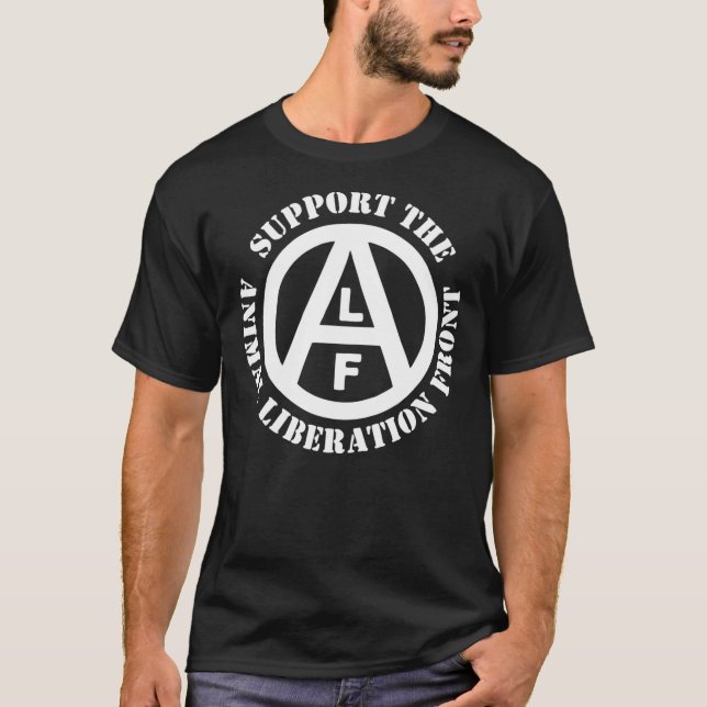 Camiseta Best Selling - Animal Liberation Front Merchandise (Frente)