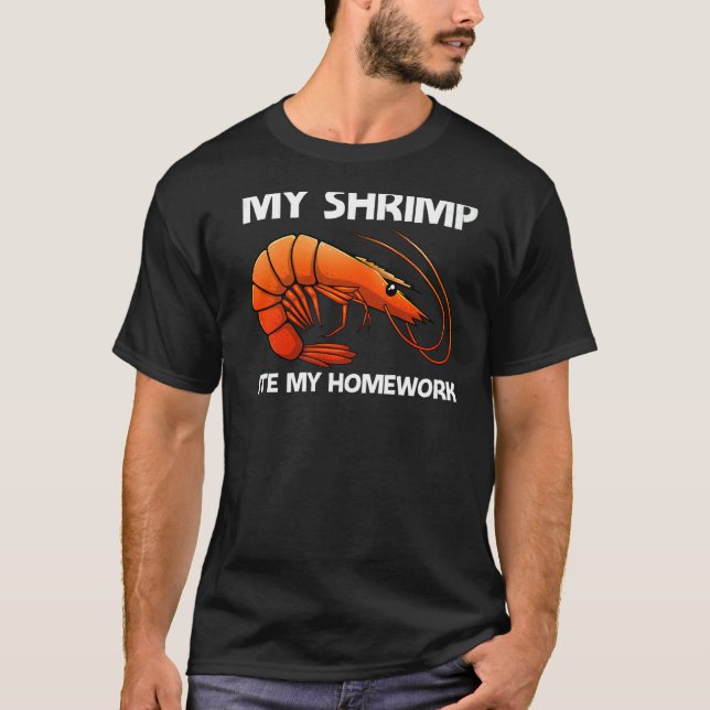Camiseta Best Shrimp For Kids Boys Prawn Animal Seafood (Frente)