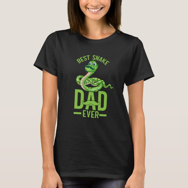 Camiseta Best Snake Dad Ever Snake Owner Snake Snakes (Frente)