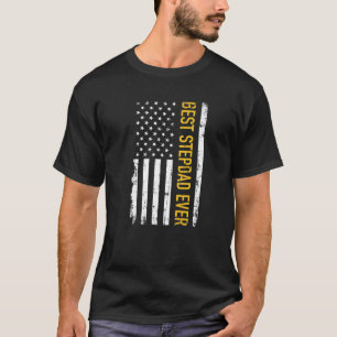Camiseta Best Stepdad Ever American Vintage Flag