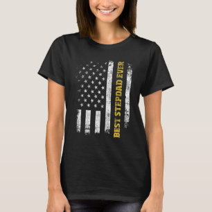 Camiseta Best Stepdad Ever USA American Flag Stepdad Bo