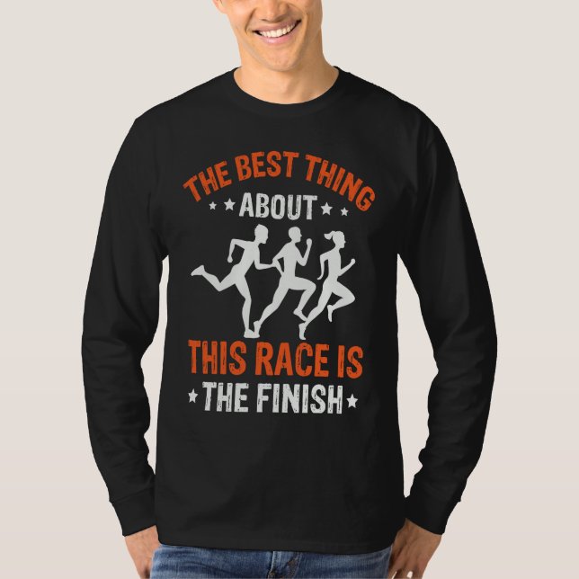 Camiseta Best Thing About This Race Is The Finish Triathlon (Frente)