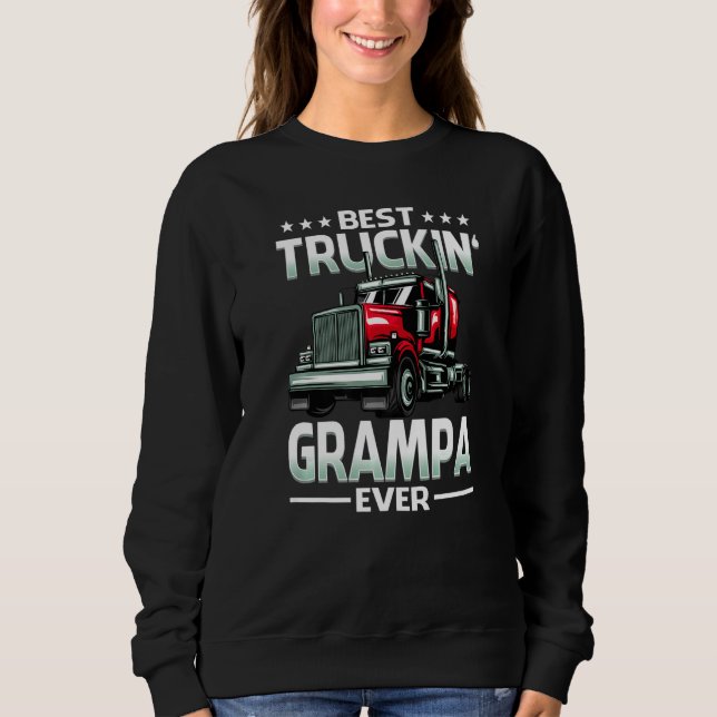 Camiseta Best Truckin' Grampa Ever Trucker Father's Day (Frente)