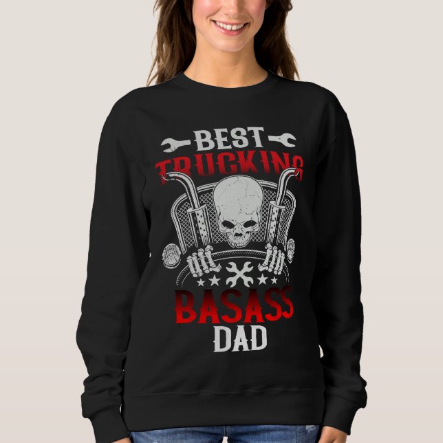 Camiseta Best Trucking Dad Truck Driver Father Dad Husband  (Frente)