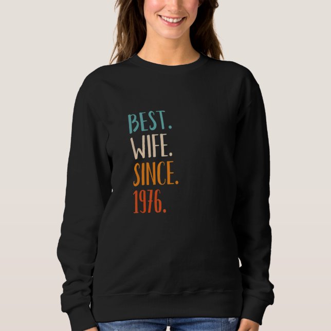 Camiseta Best Wife Since 1976 46th wedding anniversary (Frente)